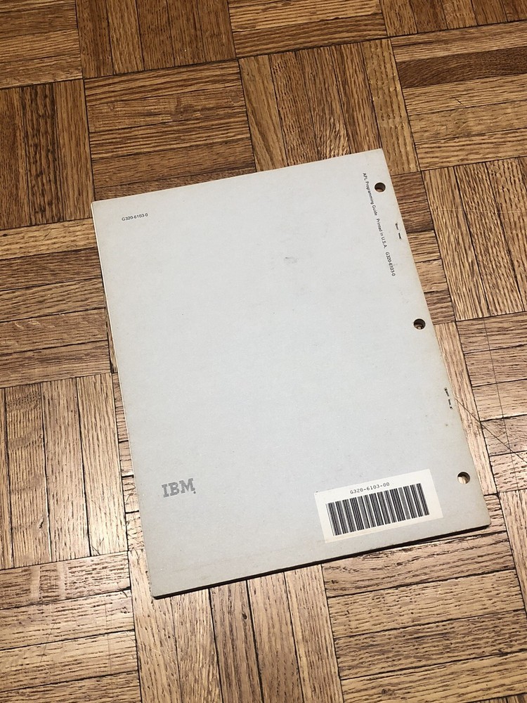 Vintage IBM APL Programming Guide & Programming Conventions - First Editions