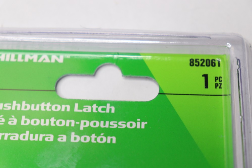 Hillman Pushbutton Latch Black 852061