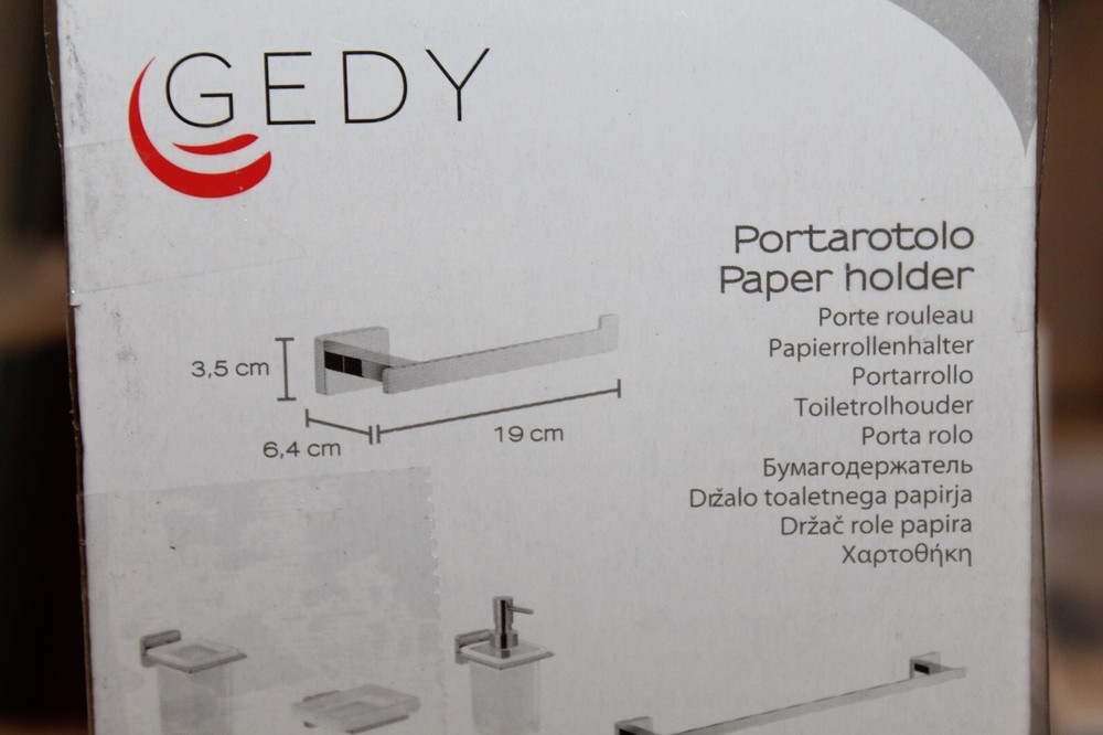 Nameeks 4424 Chrome Gedy Wall Mounted Tissue Holder