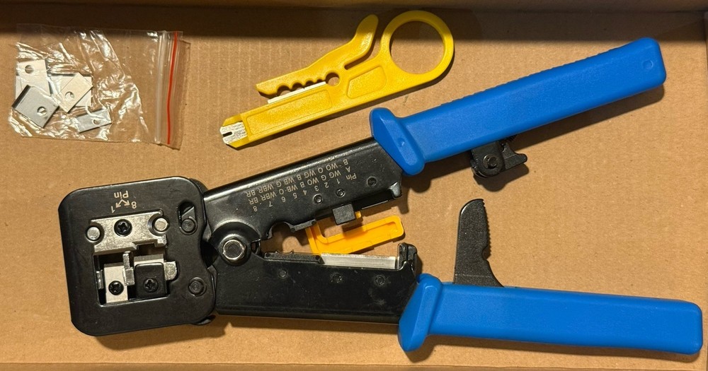 Gaobige RJ45 Pass Through Crimp Tool Kit