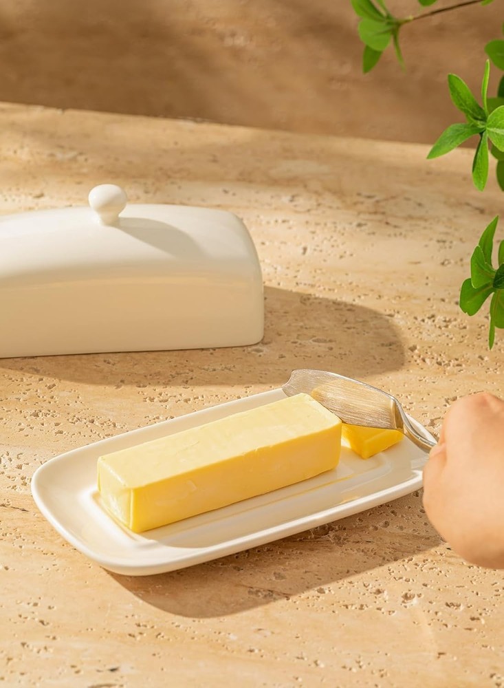 Professional Grade Porcelain Butter Dish