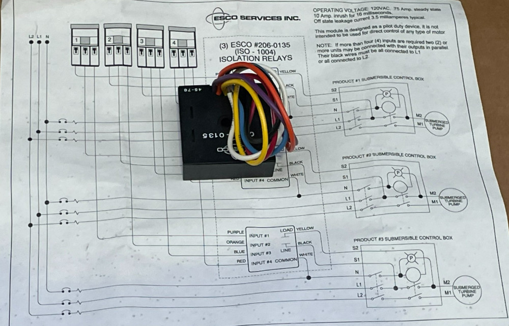 ESCO ISO-1004 4 Input Solid State Isolation Relay