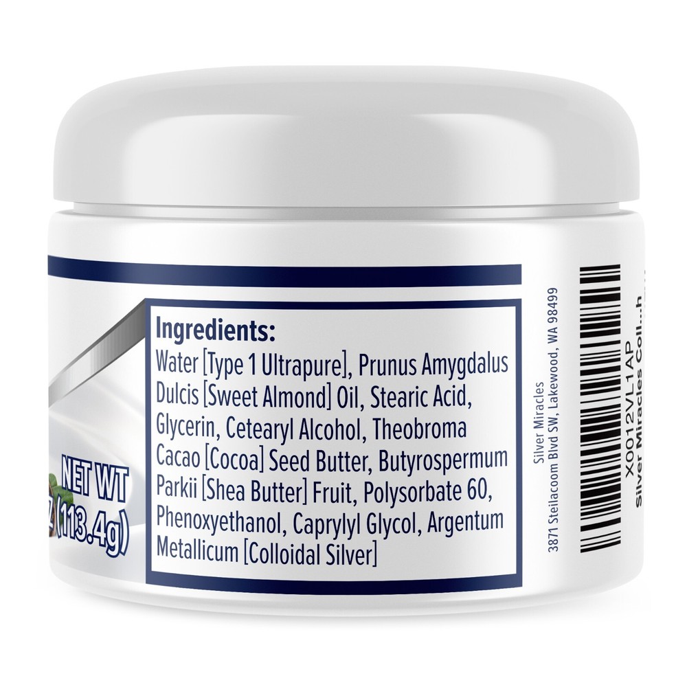 Colloidal Silver Cream by Silver Miracles MANUFACTURER DIRECT