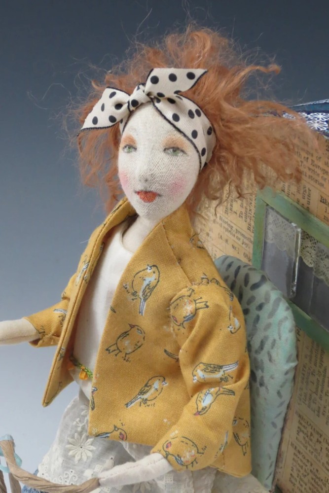 Cloth Art Doll CD Pattern Class Tutorial "Living the Dream" by Cindee Moyer