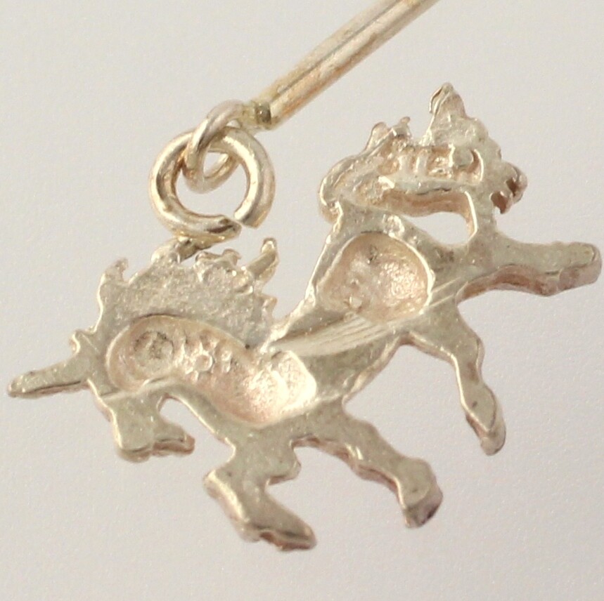 New Unicorn Threader Earrings - Sterling Silver Pierced Dangle Chain Stick Post