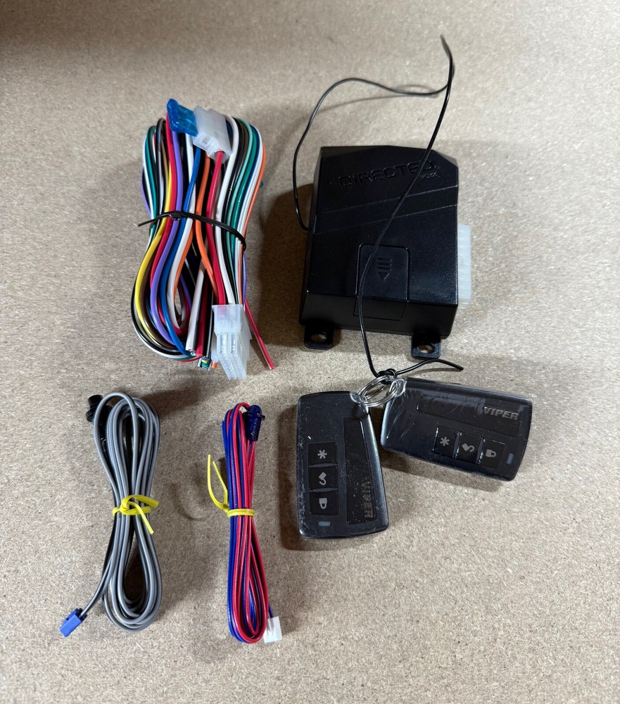 CAR ALARM CENTRAL LOCKING REMOTE SECURITY SYSTEM SHOCK SENSOR 2 FOBS VIPER 2103V