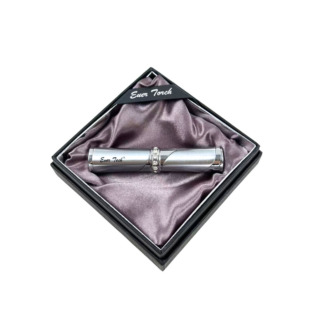 Ever Tech Lipstick Shape Butane Refillable Soft Flame Lighter for Women Gift