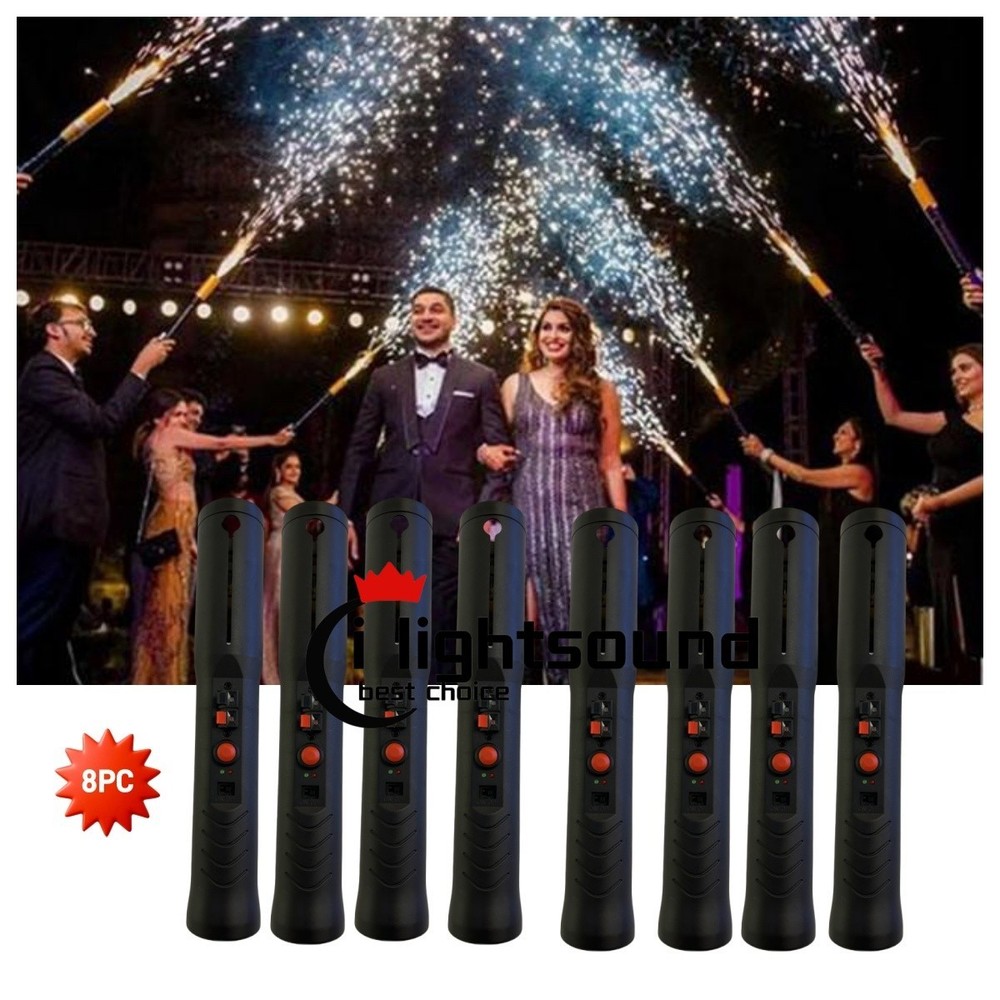 8pc Cold Pyro Handheld Wedding Ignition firework Indoor Mini Sparkler Shooter