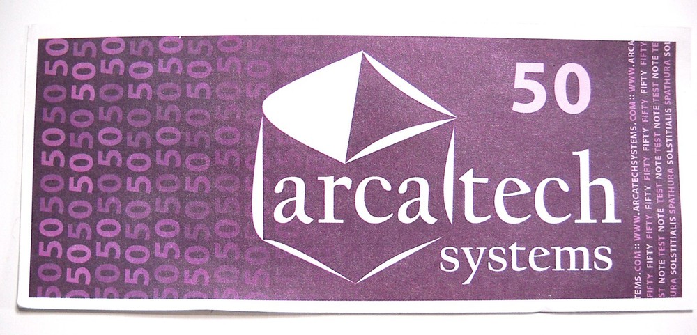 ARCA TEST NOTES 5 OF EACH DENOMINATION!!