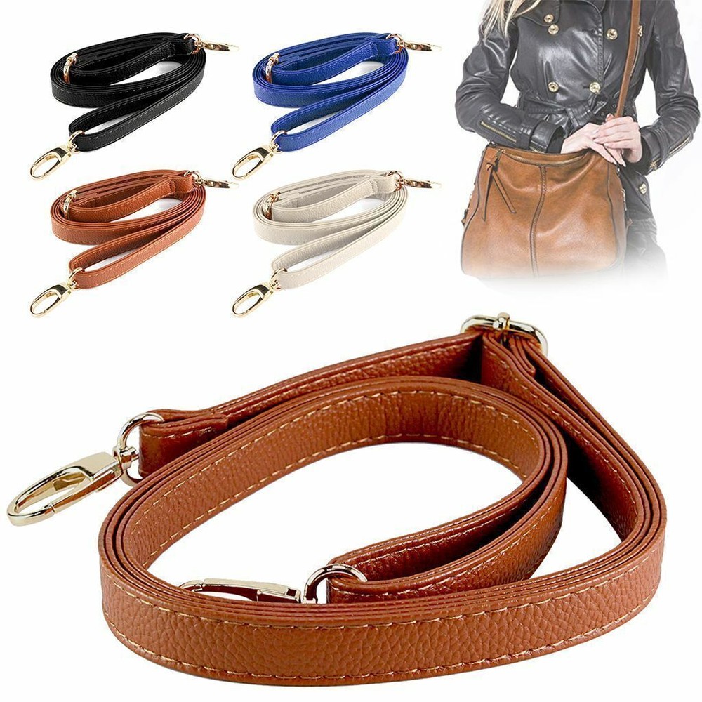 Adjustable Leather Shoulder Bag Belt Strap Crossbody Replacement Handbag Handle