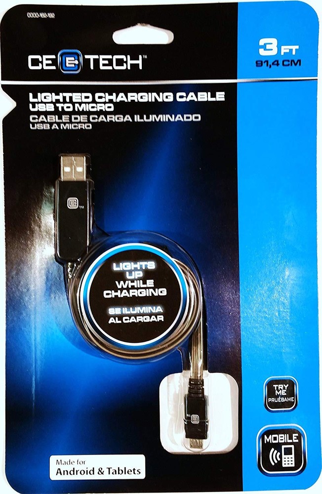 CE Tech 6 ft. USB to 30-Pin Charging Cable black-CE Tech-HD0158