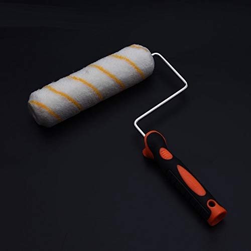 Paint Roller and Cover 9” - Heavy Duty Rubber Handle, Frame and Paint Roller