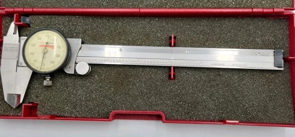 Good Condition Starrett Dial Caliper 120A 6" .001" Personalized
