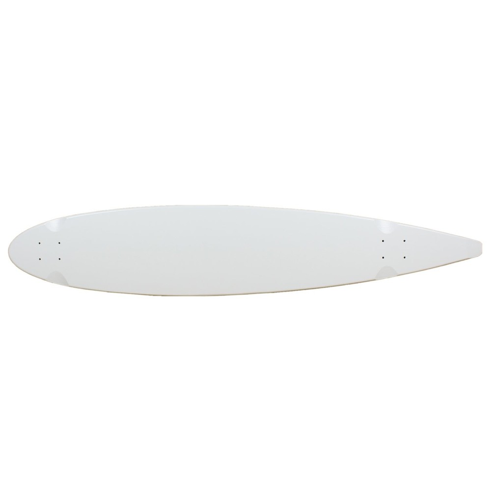 MOOSE Longboard Skateboad Deck 9 x 47 Pintail Cruiser Maple White