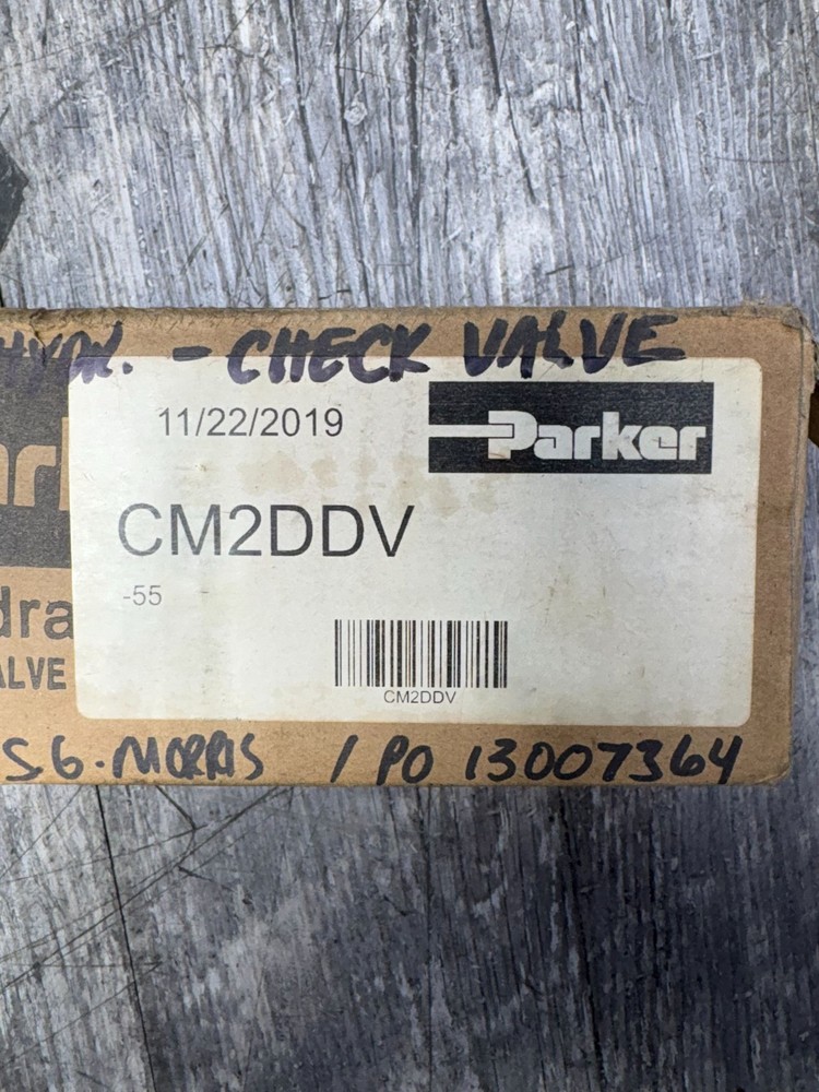PARKER CM2DDV 55 5000PSI MAX HYDRAULIC CHECK VALVE