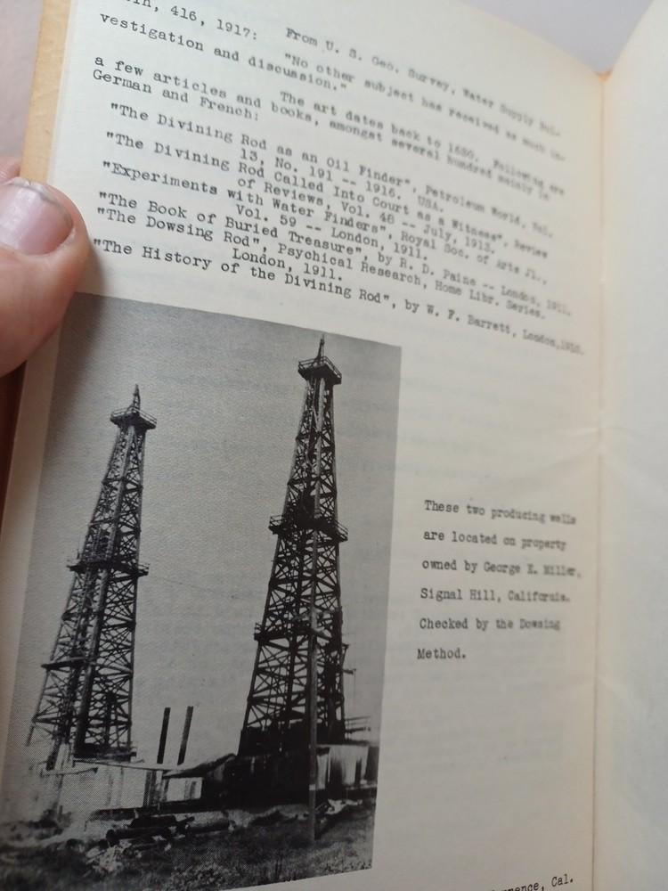 Oil Dowsing Method George E Miller Developer Detectometer Booklet RR 768