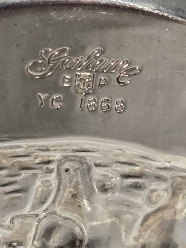 Gorham Electroplated Silver Baby Cup Noah's Ark