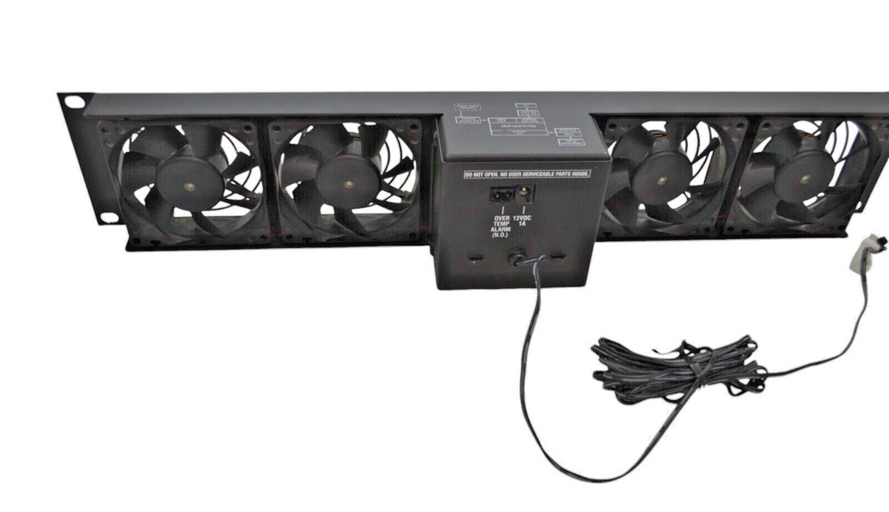 Middle Atlantic UQFP 4RT Quiet 4 Fan Panel With Thermistor Rack Cooling System