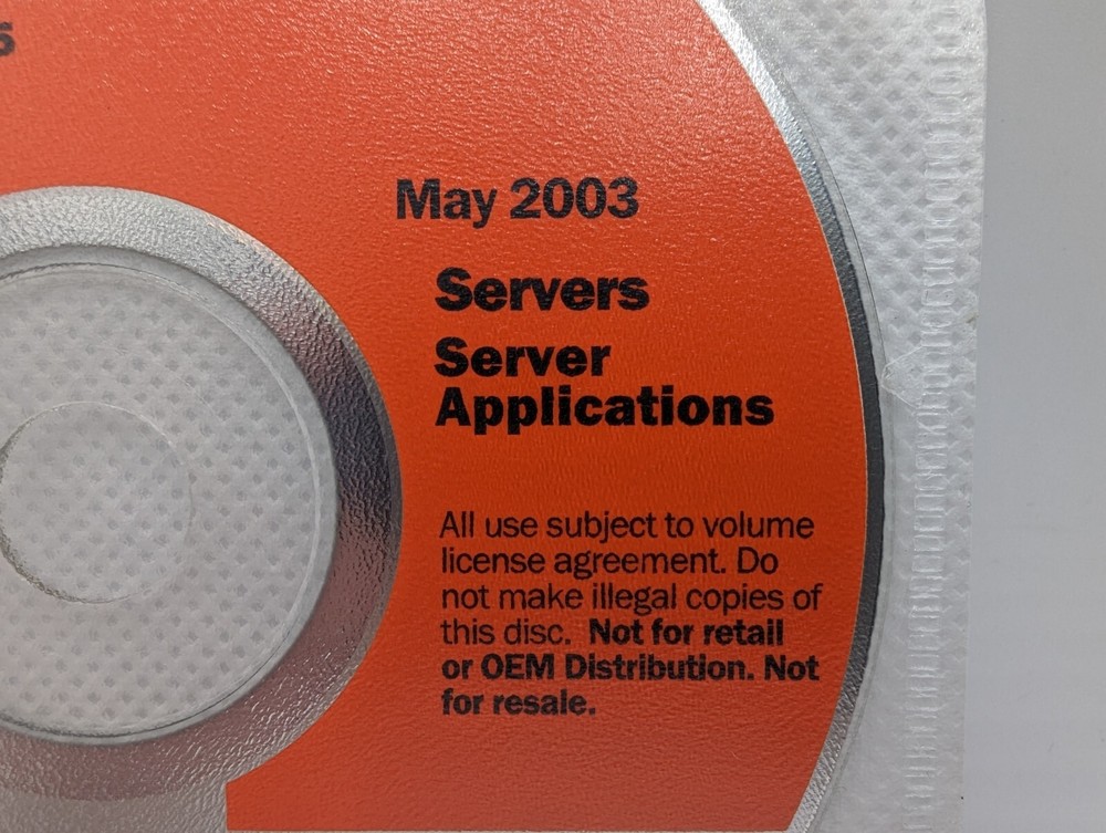 Microsoft Licensing Systems Management Server 2.0 Service Pack 5 CD Disc