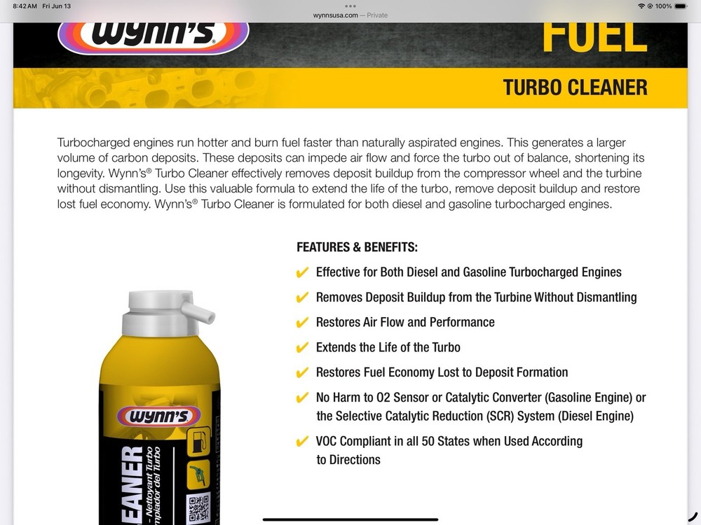 Wynn’s Turbo Cleaner