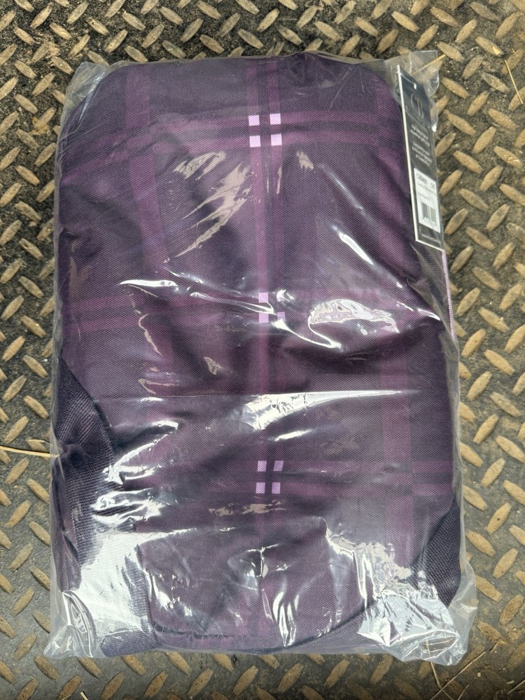 Chestnut Bay Helmet Bag Plum Plaid
