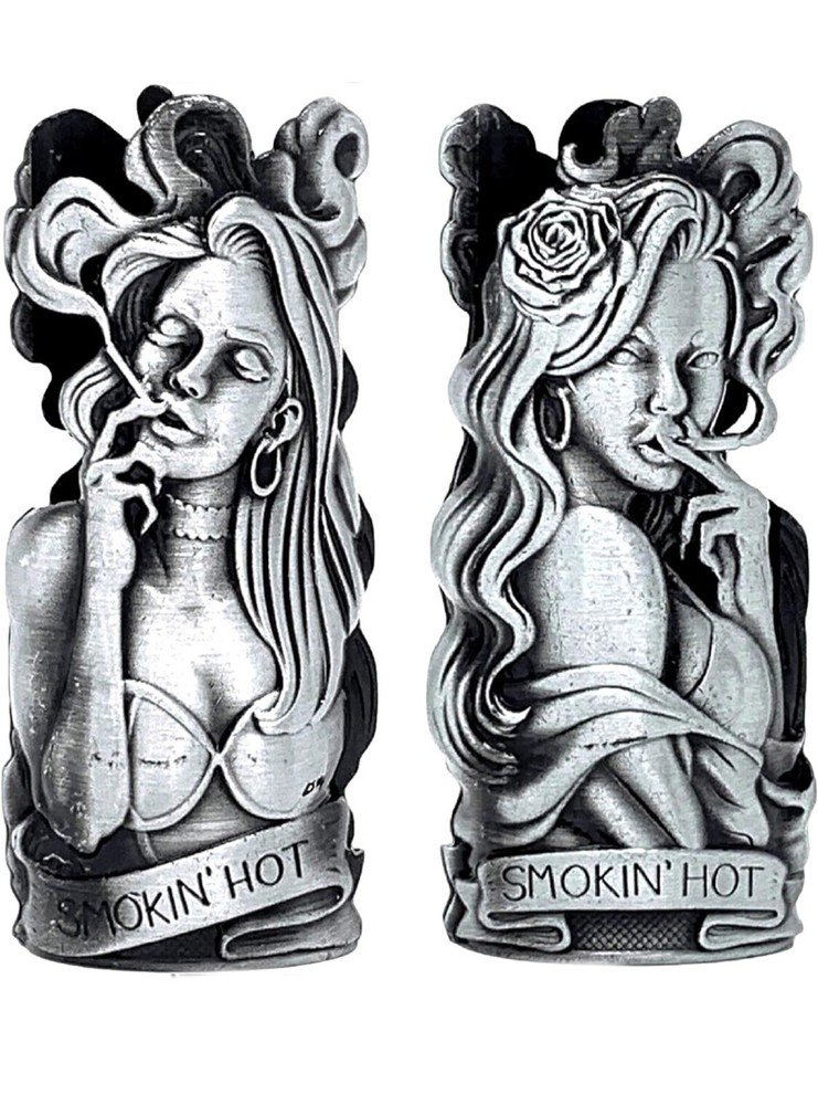Smokin Hot Design Lighter Sleeve case Metal Lighter Case Fits BIC lighter