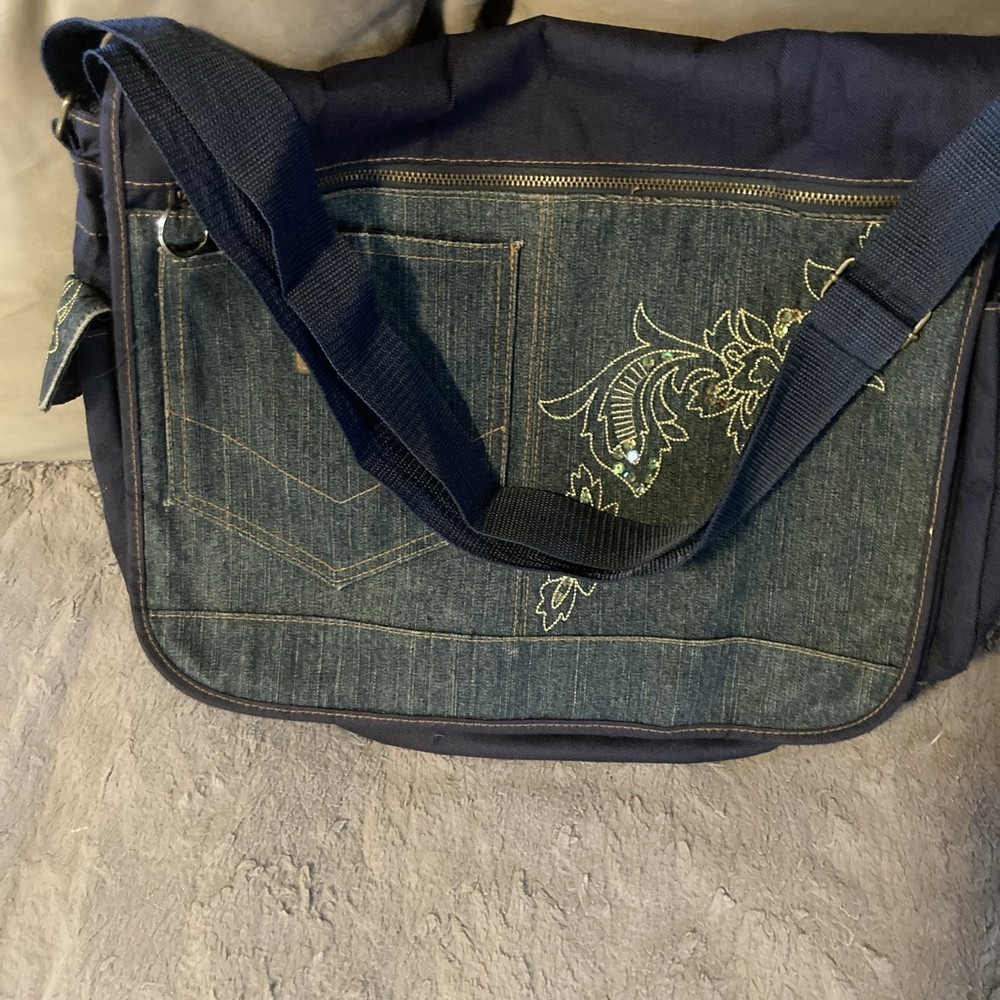 Vintage Lei denim Messanger Bag