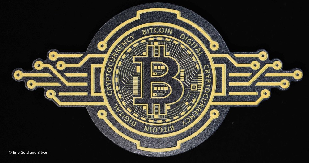 Cryptocurrency Bitcoin Colorized 5 oz AVDP .999 Copper w/ Capsule