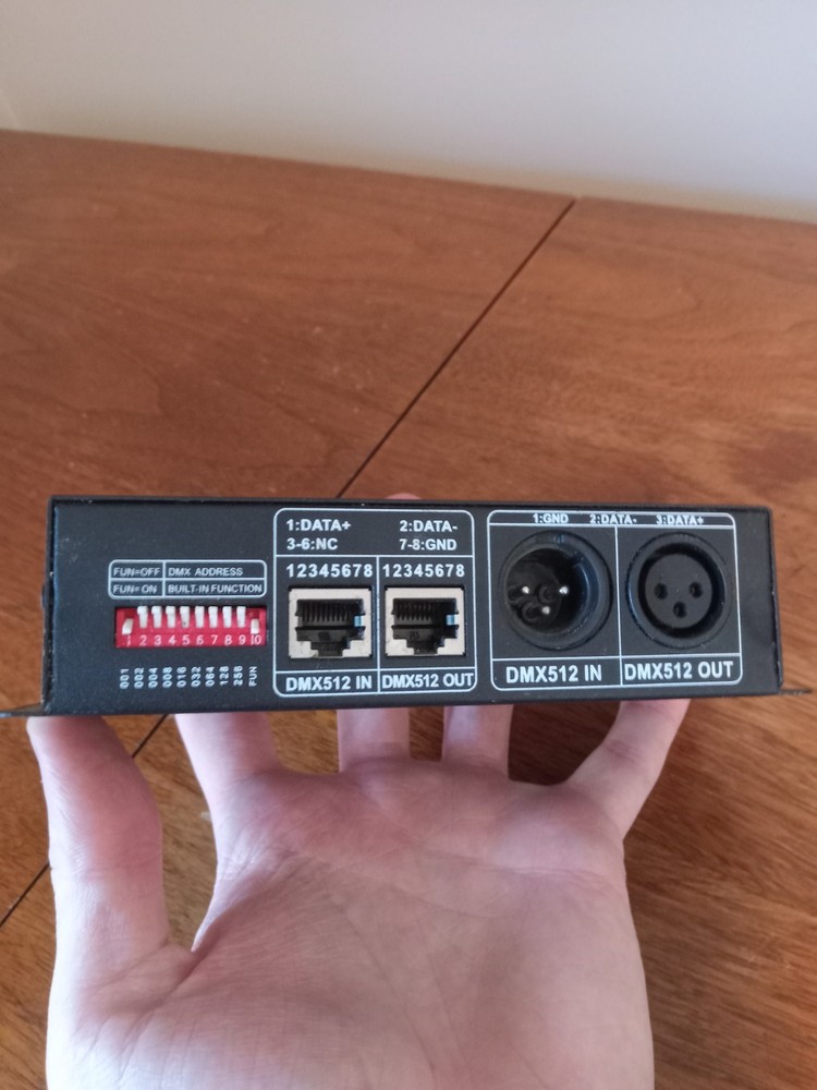 4CH DMX 512 Decoder Led strip Digital Controller RGBW 4 Channel Dimmer DC12V-24V