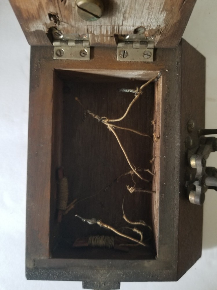 Antique Maker Unknown Galvanometer Telegraph Telephone Meter Steampunk