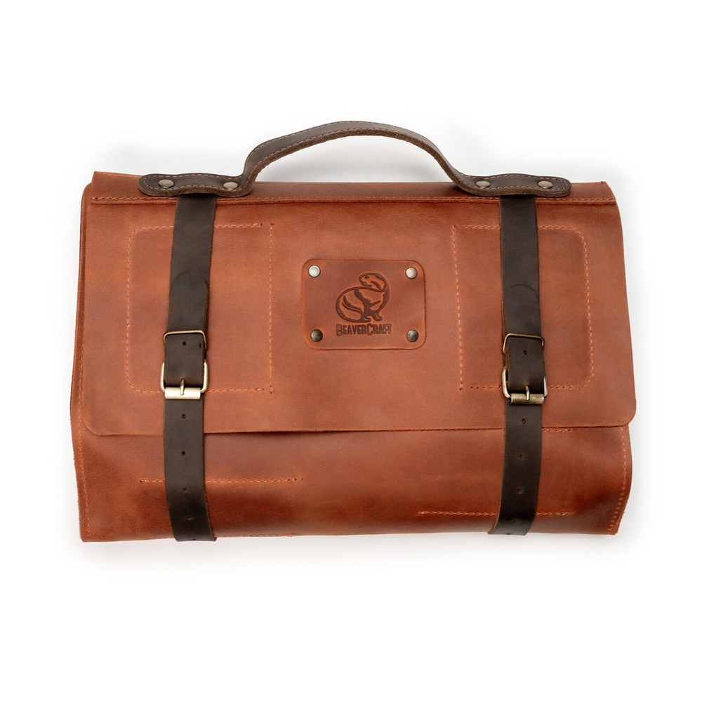 LC_TH_17 – Multi-Functional Leather Tool Roll BeaverCraft