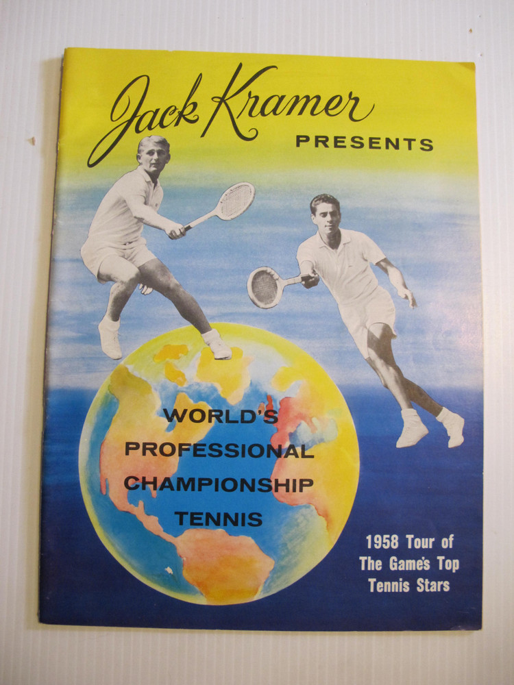 1958 PROGRAM: JACK KRAMER PRESENTS WORLD'S PROFESSIONAL CHAMPIONSHIP TENNIS