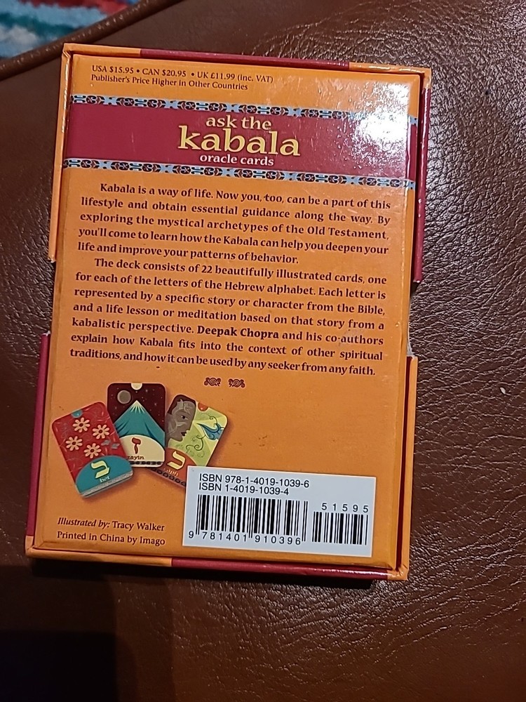 Ask The Kabala Oracle Cards Deepak Chopra 2006 Boxed Set New