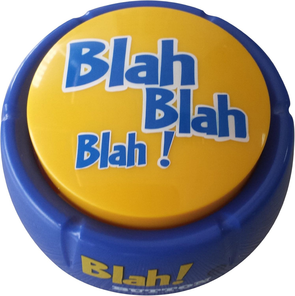 Blah Button -Talking Button Features Hilarious Blah Saying