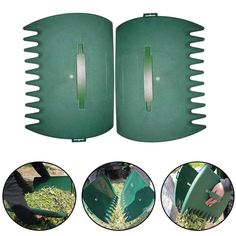 Leaves Grabber, 2pcs Handheld Hazelnut Leaf Scoop, Fast Lawn Remove Fallen Co...