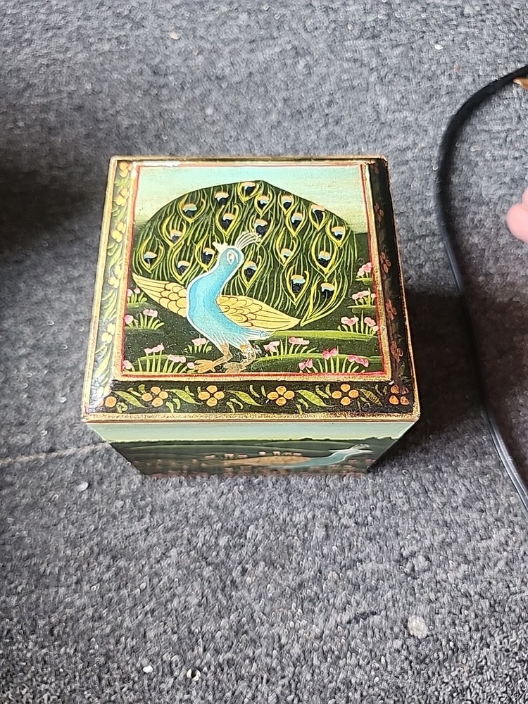 Peacock Trinket Box