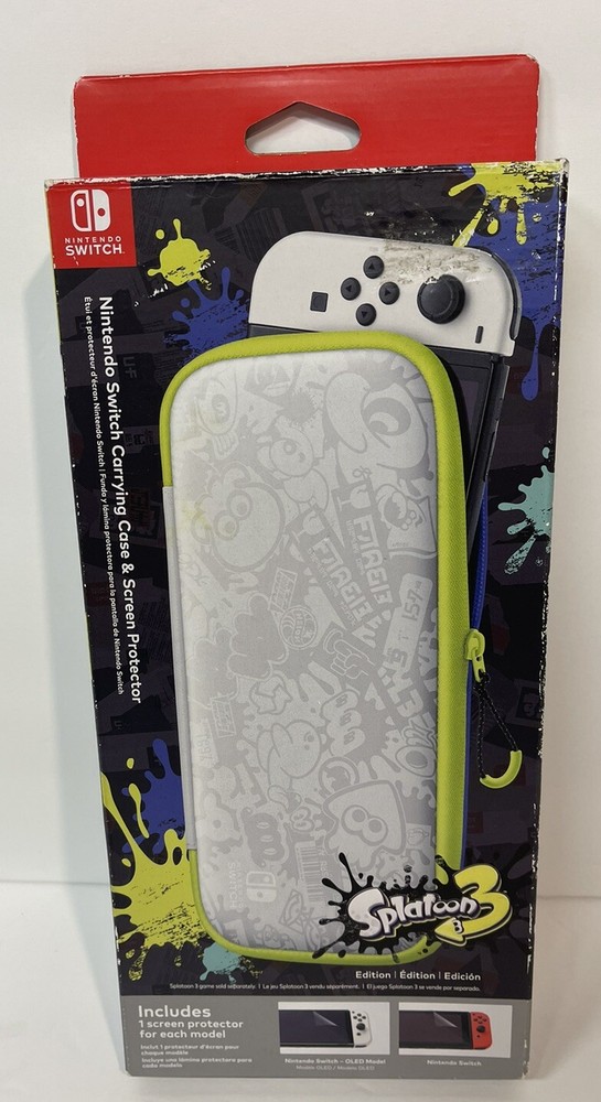 Splatoon 3 Nintendo Switch Carrying Case & Screen Protector