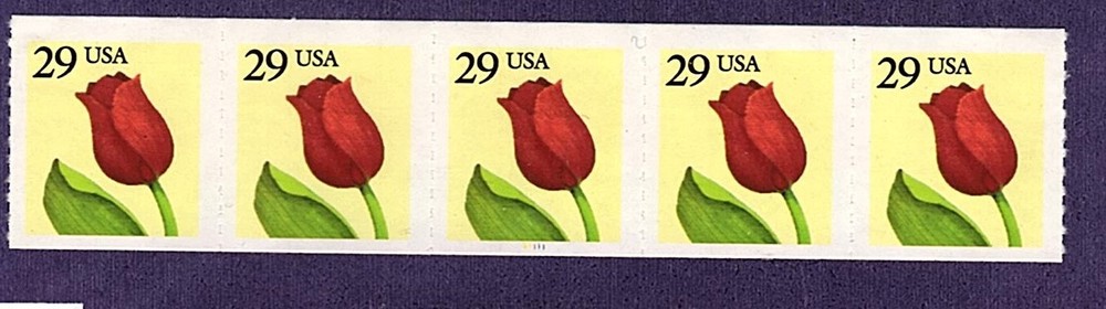 #2525 Tulip (Rouletted) Pl#S1111 - MNH