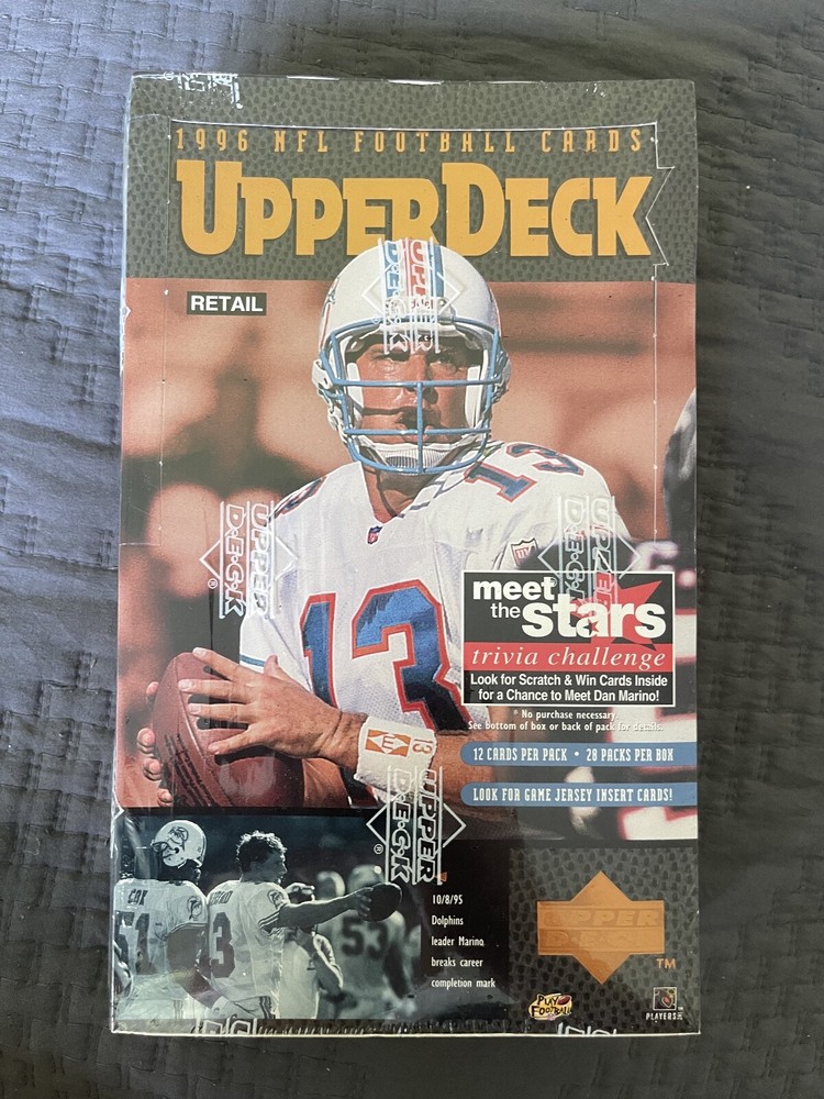 1996 Upper Deck NFL Meet the Stars SEALED Box