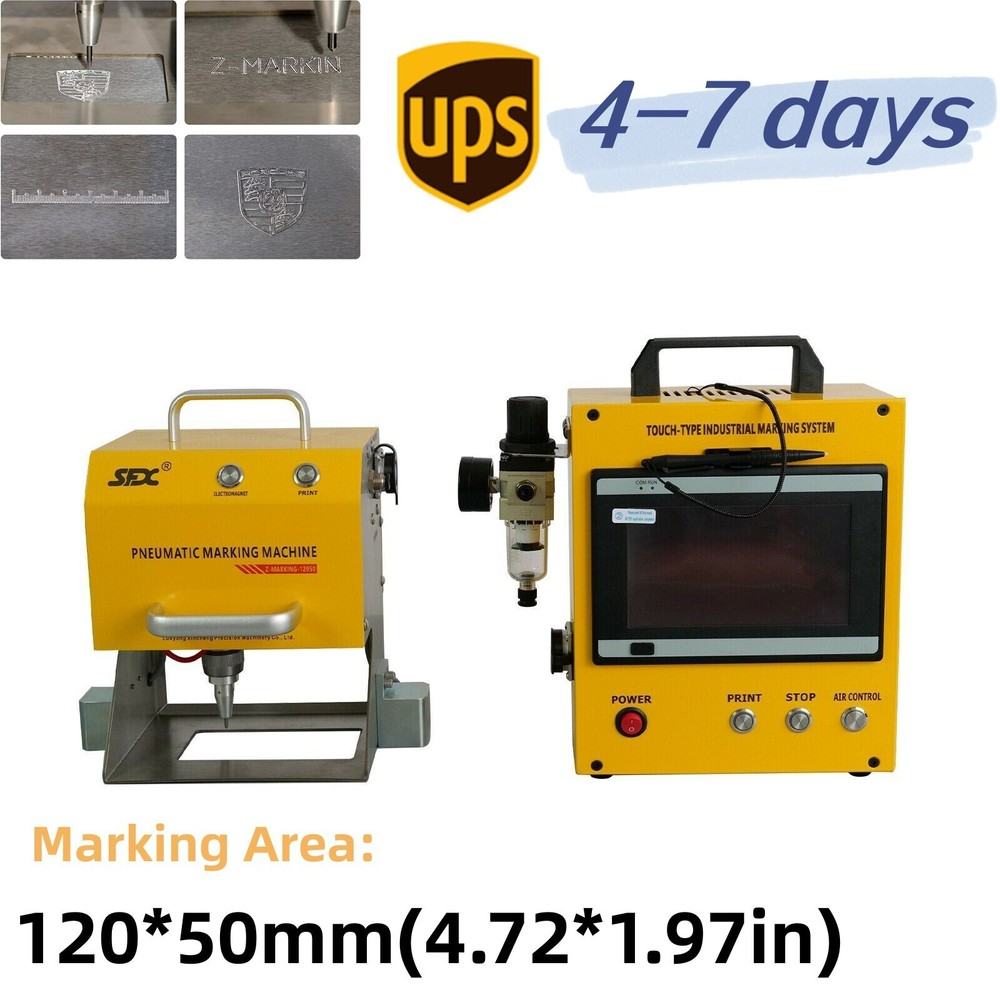 VIN Code Engraving Machine Portable Dot Peen Marking Engriving Machine 120*50mm