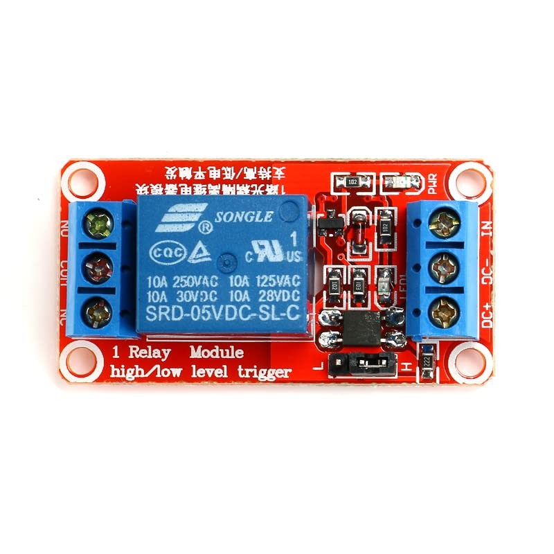 5Pcs 1 Channel 5V Relay Module with Optocoupler Isolation Supports High or Low