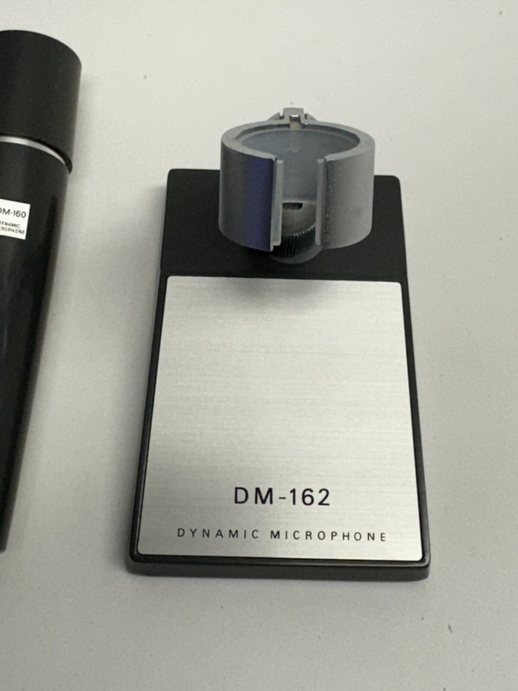 VINTAGE G. E. Dynamic DM-162 Microphone Stand & DM-160 Microphone
