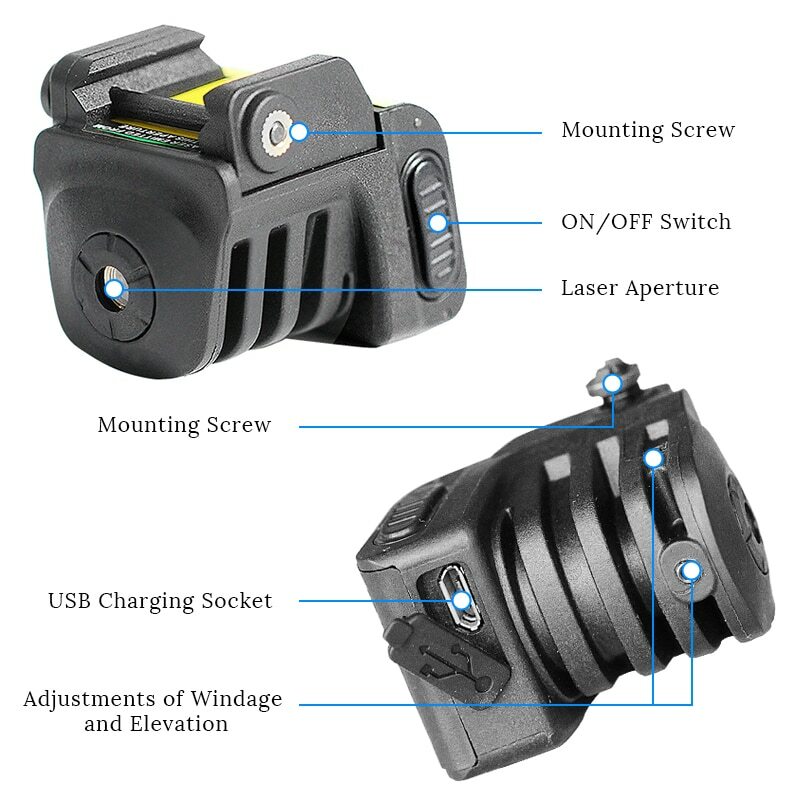 Green Rechargeable Laser Sight for Beretta APX