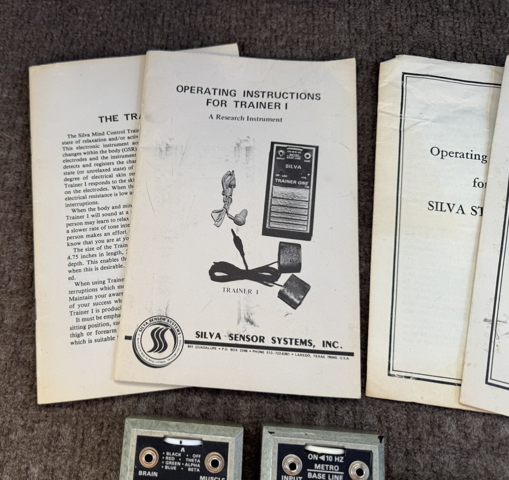 Silva Method Stimulator Mind Control Device Jose Silva Psychorientology Trainer