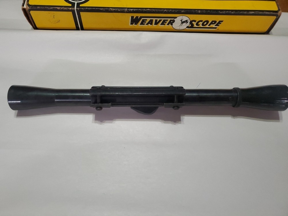 VINTAGE WEAVER C4 SCOPE WITH TIP OFF MOUNT AND ORIGINAL BOX