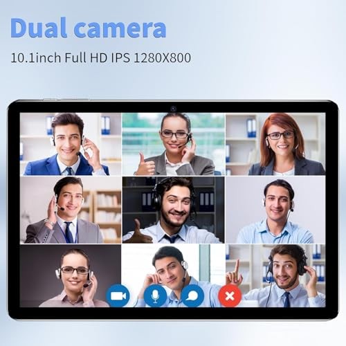 Android 15 Tablet, 10 Inch Tablets with Keyboard Mouse 12GB RAM + Black Set