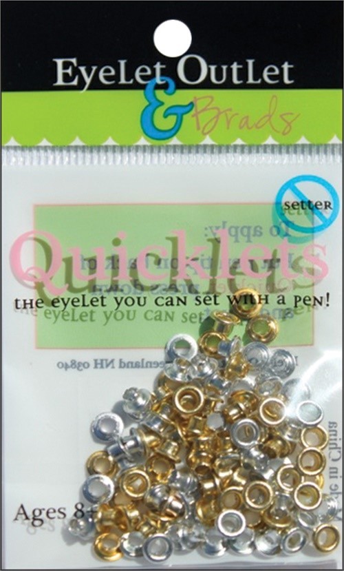 Eyelet Outlet QRND-953  Quicklets Round 84/Pkg-Anodized 2
