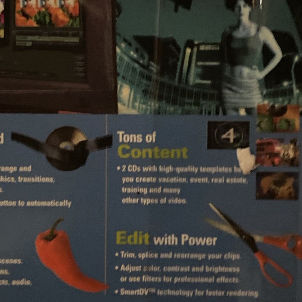 Vintage VIDEOWAVE COMMANDPOST PC & Web Video Editor Version 4.0/NEW/Unused