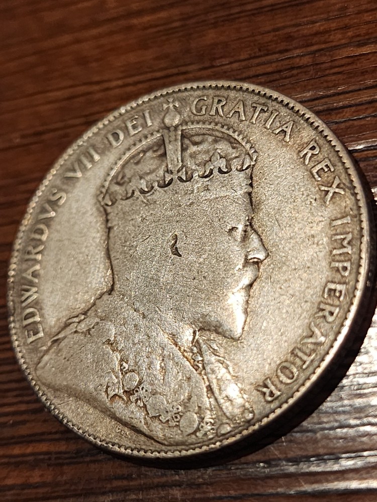 1906 Canada 50 Cents Silver Coin