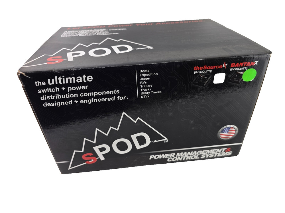 sPOD BantamX Touchscreen Panel 8 Circuit 36" Cable Universal BX-TSB-UNI-36